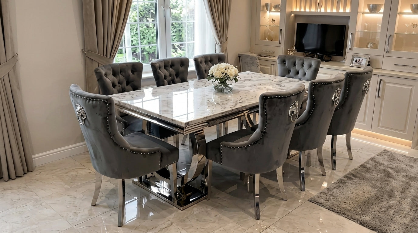 Chelsea Grey Dining Table Set