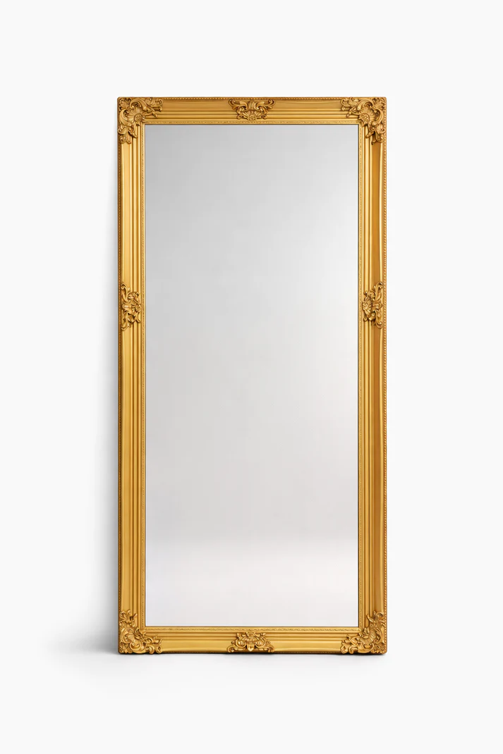 Gold French Carved Baroque Mirror