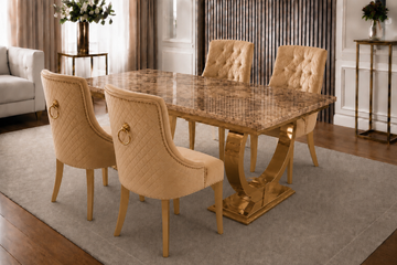 Chelsea Milano Marble Dining Set