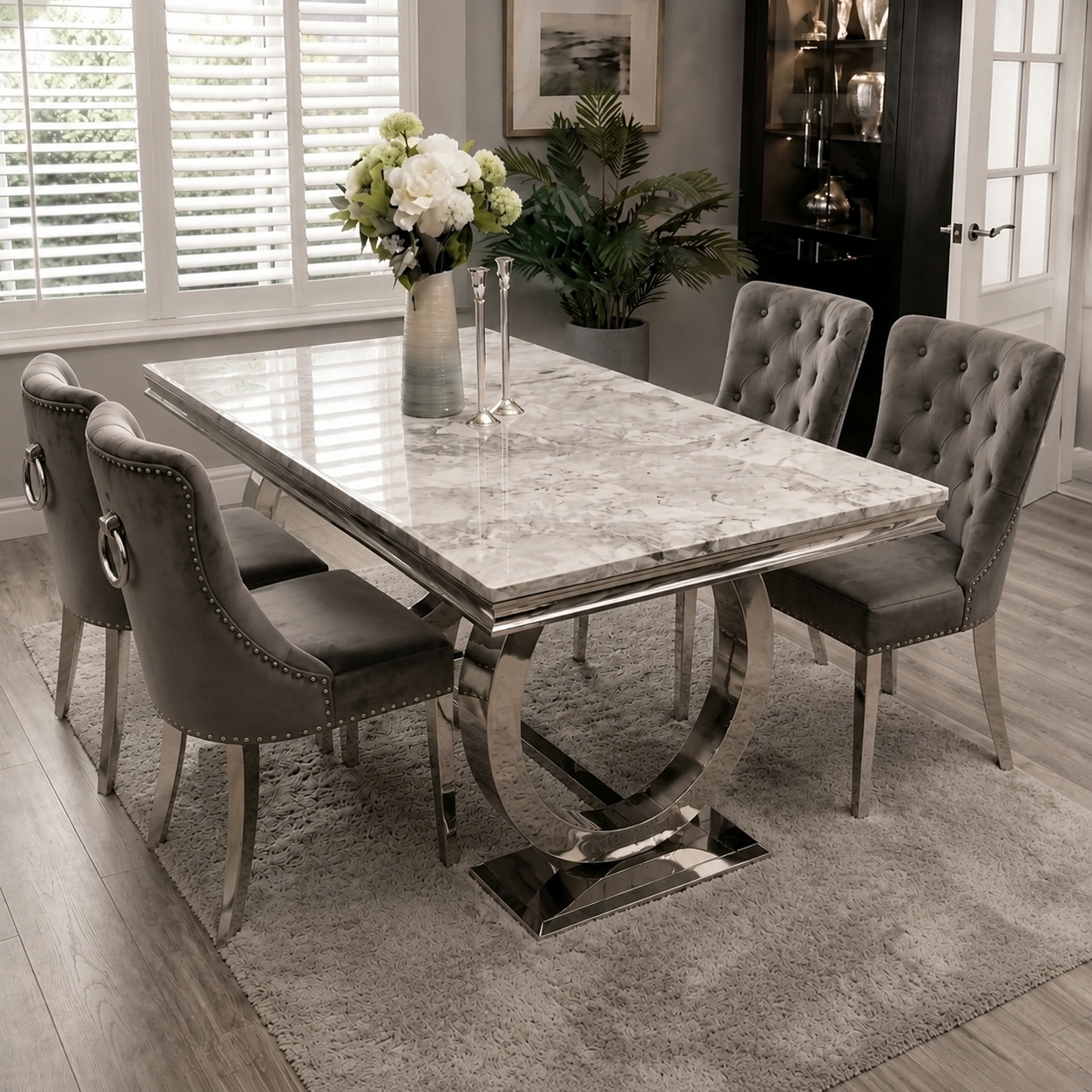 Chelsea Grey Dining Table Set