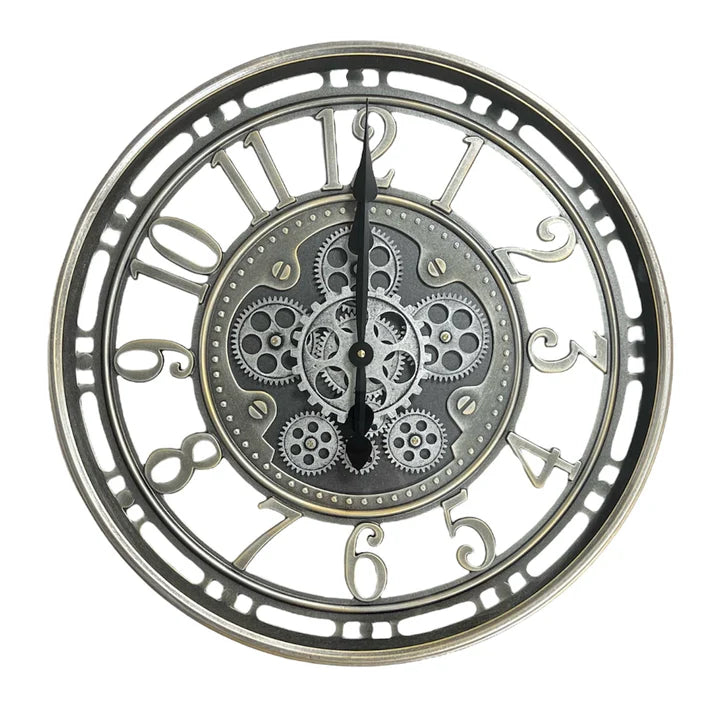 Heritage Industrial Skeleton Wall Clock